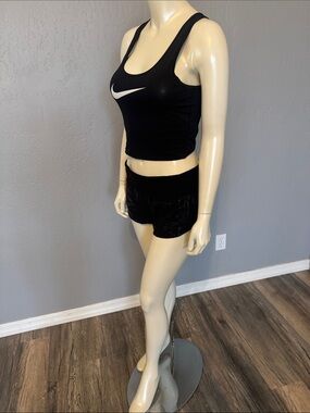 lululemon athletica Black Mesh Panel Workout Shorts
